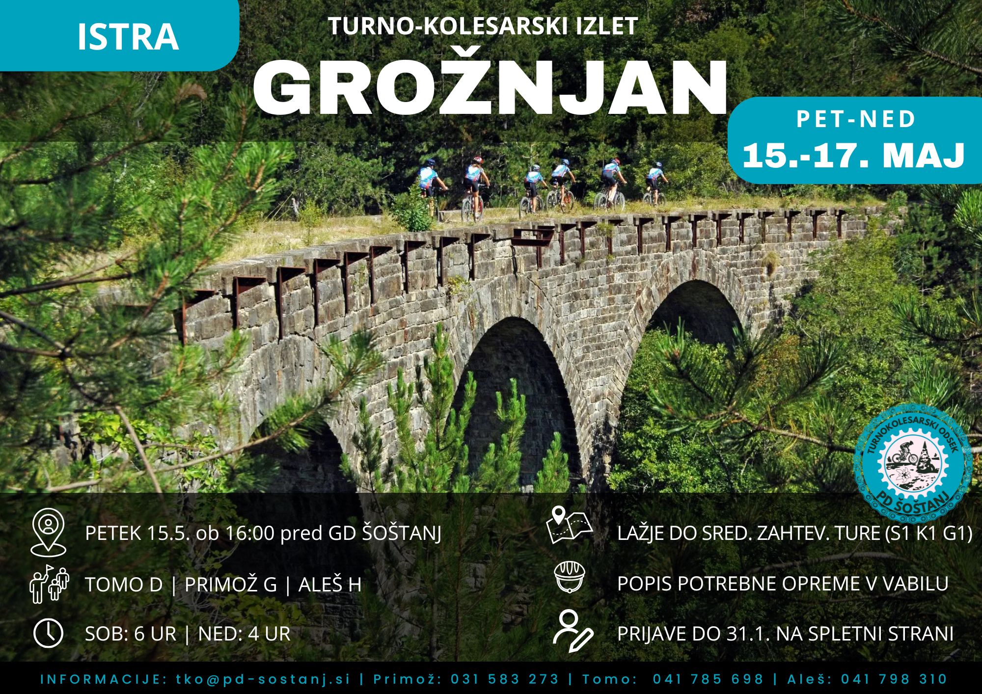 GROŽNJAN - Turno-kolesarski izlet