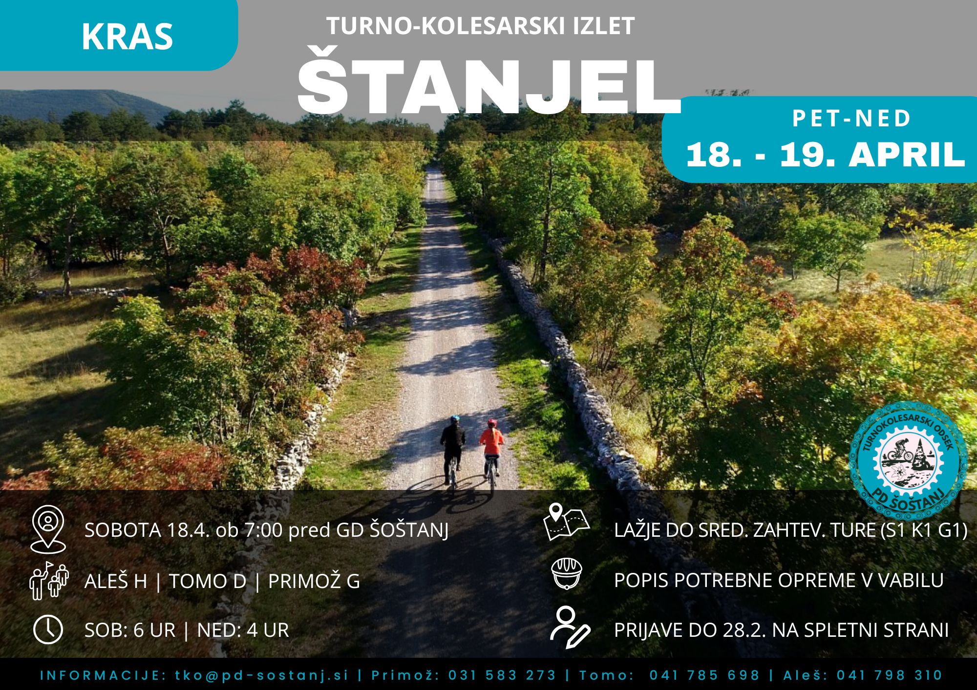 ŠTANJEL - Turno-kolesarski izlet